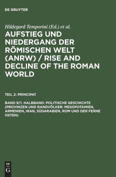 Cover for Hildegard Temporini · Aufstieg u.Nieder.röm.Welt.Abt.2/09/1 (Book) (1976)