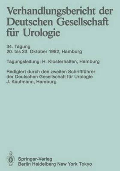 Cover for J Kaufmann · 34 Tagung: Papers (N/A) (1983)