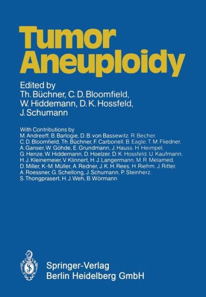 Cover for Thomas Buchner · Tumor Aneuploidy (Paperback Book) (1985)