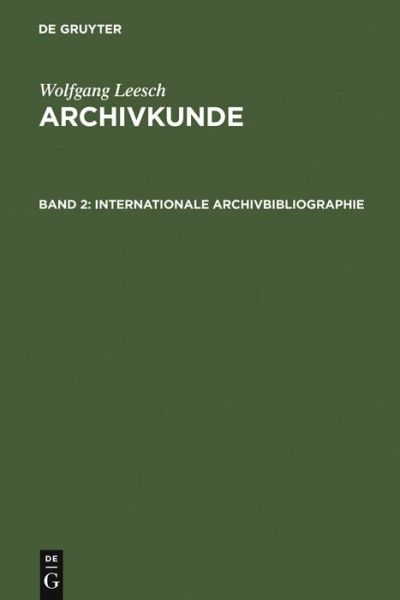 Cover for A. Brenneke · Archivkunde.2 (Book) [German, 0002-2., Reprint 201 edition] (1993)