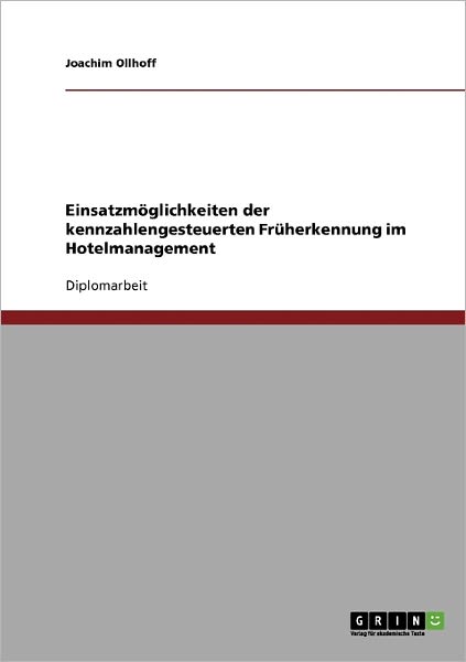Cover for Ollhoff · Einsatzmöglichkeiten der kennza (Book) [German edition] (2008)