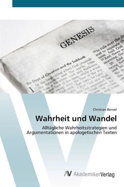 Cover for Bensel · Wahrheit und Wandel (Book) (2012)