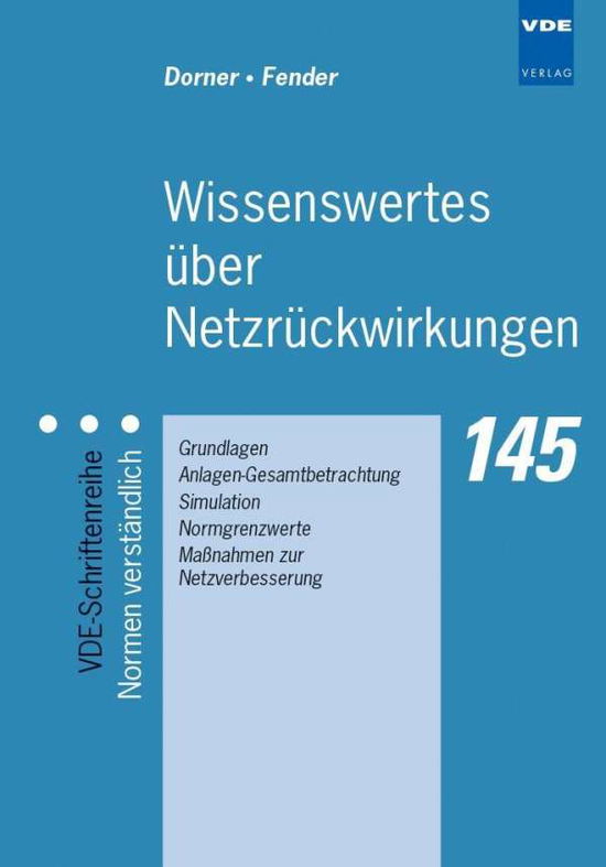 Cover for Dorner · Wissenswertes über Netzrückwirk. (Book)