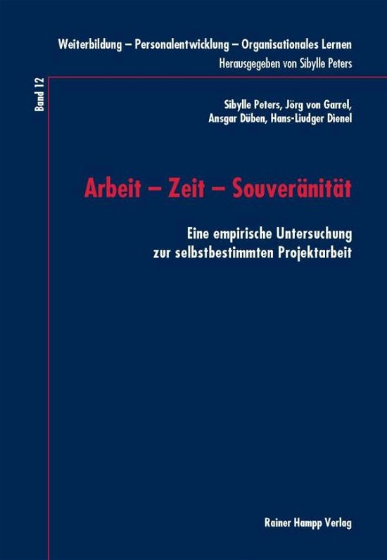 Cover for Peters · Arbeit - Zeit - Souveränität (Buch) (2016)