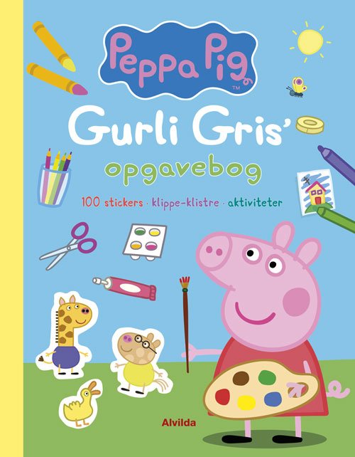 Cover for Peppa Pig - Gurli Gris’ opgavebog (100 stickers, klippe-klistre, aktiviteter) (Paperback Book) [1.º edición] (2020)