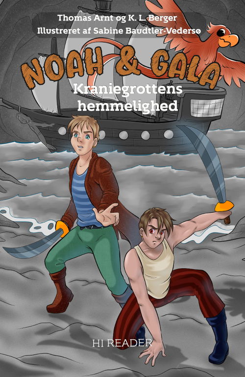 Cover for Thomas Arnt &amp; K. L. Berger · Noah &amp; Gala 5: Noah &amp; Gala: Kraniegrottens hemmelighed (Hardcover Book) [1º edição] (2025)