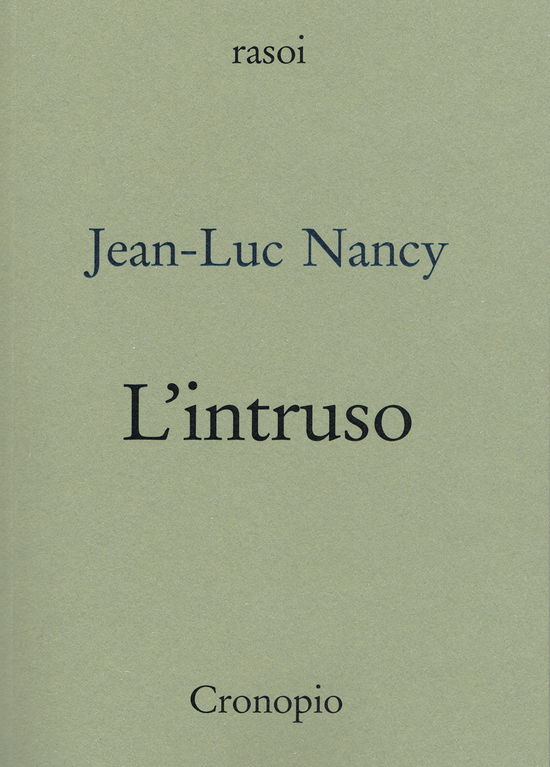 Cover for Jean-Luc Nancy · L' Intruso (Bok)