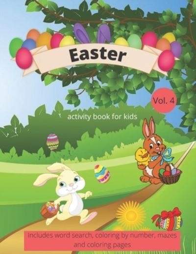 Cover for Boka's Creative Journaling · Easter Activity Book For Kids: Ages 6-12, Includes word search, coloring by number, mazes and coloring pages - Easter Activity Books for Kids (Paperback Book) (2021)