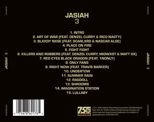 3 - Jasiah - Music - Atlantic Mod - 0075678621765 - May 5, 2023