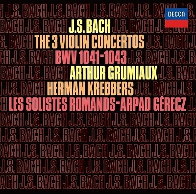 Cover for Arthur Grumiaux · Bach: The 3 Violin Concertos Bwv 1041 (CD) [Japan Import edition] (2022)