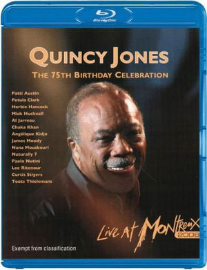 Cover for Quincy Jones · Quincy Jones - 75th Birthday Celebration - Live at Montreux 2008 (Blu-Ray) (2012)