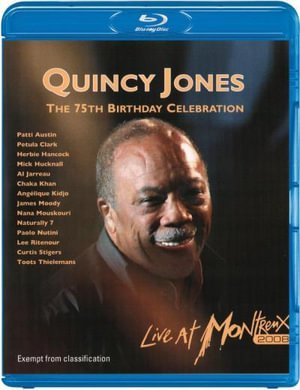 Cover for Quincy Jones · Quincy Jones - 75th Birthday Celebration - Live at Montreux 2008 (Blu-ray) (2012)