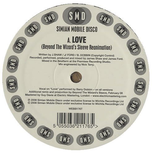 Cover for Simiam Mobile Disco · Love (LP) [Remix edition] (2008)