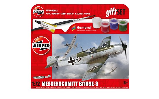 1:72 Hanging Gift Set Messerschmitt Bf109e-3 - Airfix - Koopwaar - FOX - 5055286704765 - 