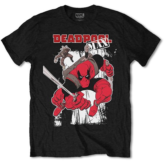 Marvel Comics Unisex T-Shirt: Deadpool Max - Marvel Comics - Mercancía - Bravado - 5055979961765 - 