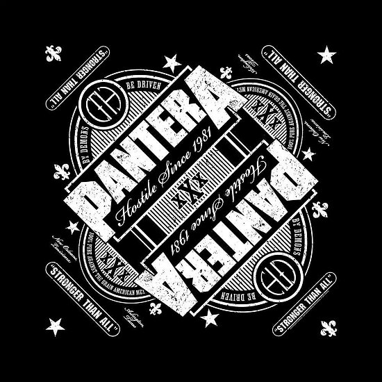 Cover for Pantera · Pantera Unisex Bandana: Stronger than all (MERCH) [Black - Unisex edition]