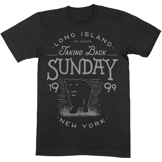 Taking Back Sunday Unisex T-Shirt: Panther - Taking Back Sunday - Merchandise -  - 5056368650765 - 