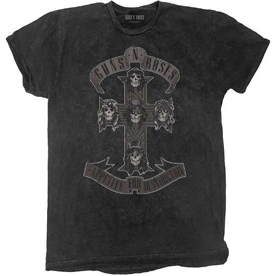 Guns N' Roses Kids T-Shirt: Monochrome Cross (Wash Collection) (1-2 Years) - Guns N Roses - Merchandise -  - 5056561077765 - 