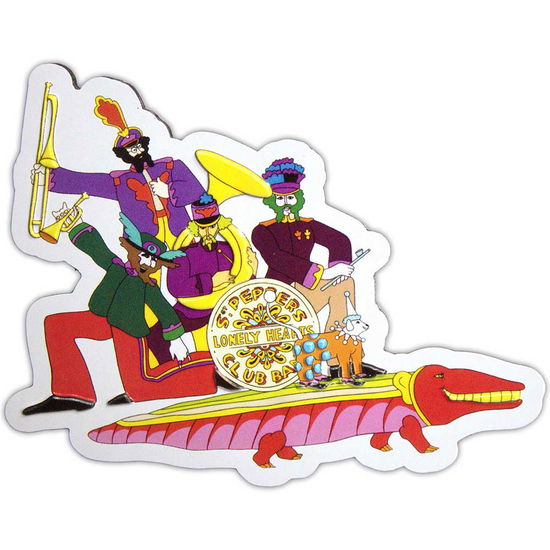 Cover for The Beatles · The Beatles Fridge Magnet: Yellow Submarine Band On Croc Embossed (Magnet)