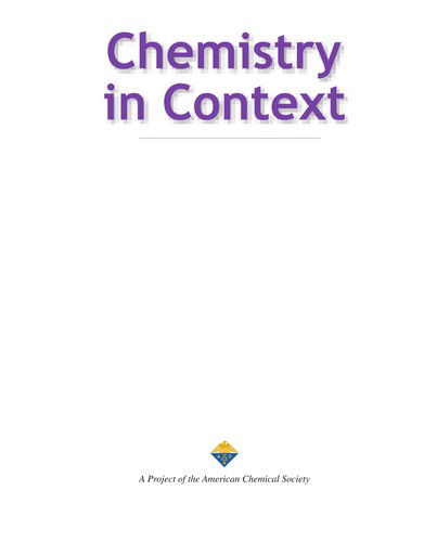 Cover for American Chemical Society · Chemistry in Context (Paperback Book) [6 Rev edition] (2008)