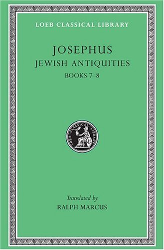 Cover for Josephus · Jewish Antiquities, Volume III: Books 7–8 - Loeb Classical Library (Inbunden Bok) (1934)