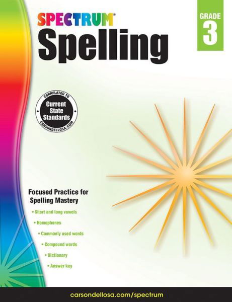 Spectrum Spelling Grade 3 - Spectrum - Bøker - Carson Dellosa - 9781483811765 - 15. august 2014