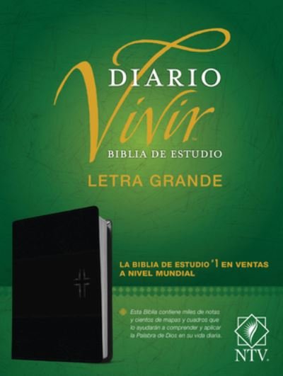 Cover for Tyndale House Publishers · Biblia de Estudio del Diario Vivir Ntv, Letra Grande (Læderbog) (2022)