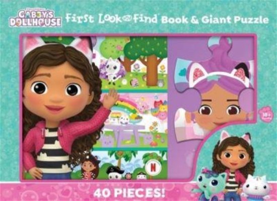 Cover for P I Kids · Gabby First Look &amp; Find Book &amp; Giant Puzzle (Inbunden Bok) (2024)