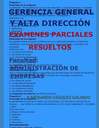 Cover for V · Gerencia General Y Alta Direcci (Paperback Book) (2018)