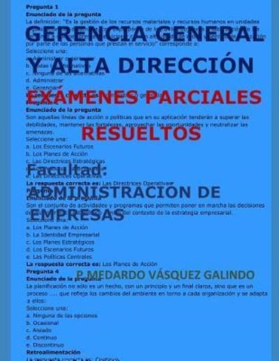 Cover for V · Gerencia General Y Alta Direcci (Pocketbok) (2018)