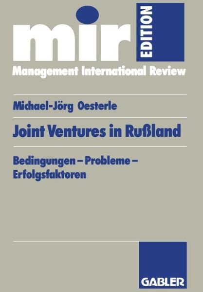 Cover for Michael-Jorg Oesterle · Joint-ventures in Russland - MIR-edition (Paperback Book) [1993 edition] (1993)