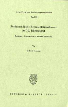 Cover for Neuhaus · Reichsständische Repräsentation (Bok) (1982)