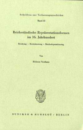 Cover for Neuhaus · Reichsständische Repräsentation (Book) (1982)