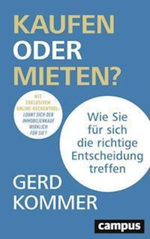 Cover for Gerd Kommer · Kaufen oder Mieten? (Paperback Book) (2021)