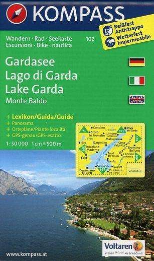 Cover for Mair-Dumont / Kompass · Kompass Wanderkarte: Gardasee, Lago di Garda, Lake Garda, Monte Baldo (Hardcover Book) (2012)