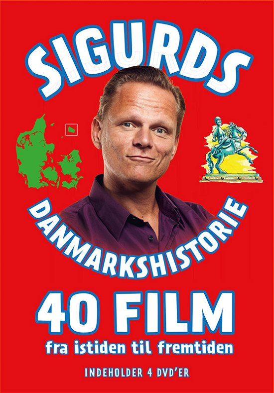 Cover for Sigurd Barrett · Sigurds Danmarkshistorie 40 film - 4 dvd'ere (DVD) [72. udgave] (2017)