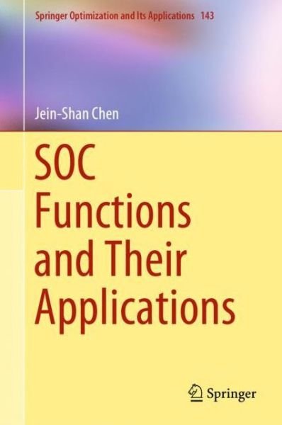 Cover for Chen · SOC Functions and Their Applications (Bok) [1st ed. 2019 edition] (2019)