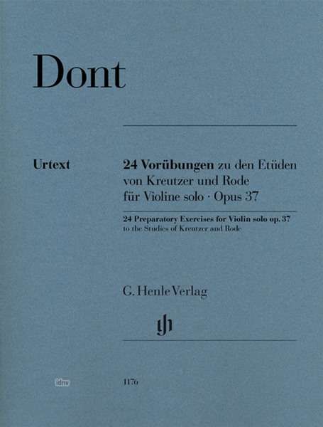 Cover for Dont · 24 Vorübungen zu den Etüden von Kr (Book)