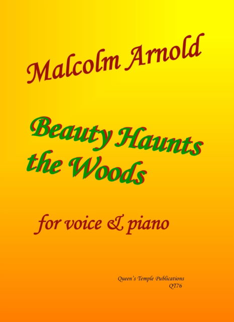 Cover for Beauty Haunts The Woods (Sheet music) (2023)