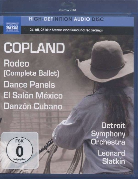 Cover for Copland / Slatkin / Detroit Symphony Orchestra · Rodeo / Dance Panels / El Salon Mexico (Blu-ray Audio) (2013)