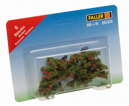 Faller · 6 Struiken Rood Bloeiend (Spielzeug)
