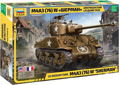 Cover for Zvezda · 1/35 M4 A3 (76mm) Sherman Tank (Toys)