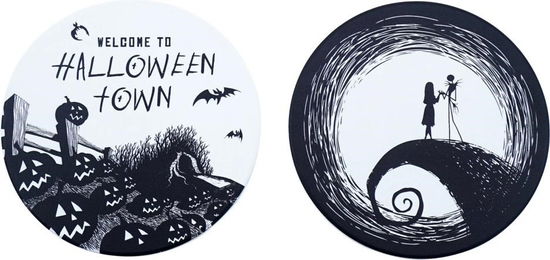 Nightmare Before Christmas (Set Of 2 Ceramic Coasters / Set Sottobicchieri) - Disney: Half Moon Bay - Fanituote -  - 5055453497766 - 