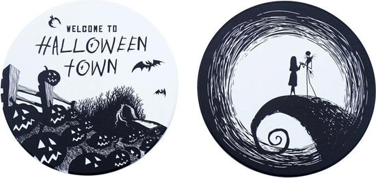 Nightmare Before Christmas (Set Of 2 Ceramic Coasters / Set Sottobicchieri) - Disney: Half Moon Bay - Produtos - - 5055453497766 -