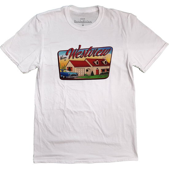 Cover for Marvel Comics · Marvel Comics Unisex T-Shirt: WandaVision Westview (T-shirt) [size S] [White - Unisex edition]