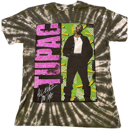Tupac Unisex T-Shirt: All Eyez On Me (Wash Collection) - Tupac - Koopwaar -  - 5056561012766 - 