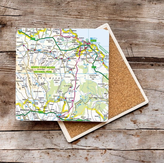 Cover for OS Map Ceramic Single Coaster - North York Moors National Park (MERCH) (2025)