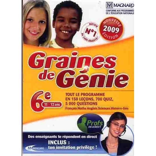 Cover for Graines De G?nie 6?me Primaire 11 · Graines de Génie 6ème Primaire 11-12 ans (Edition (MERCH) (2019)