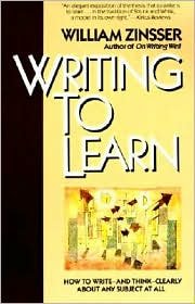 Cover for William Zinsser · Writing to learn (Book) [Perennial Library edition] (1992)