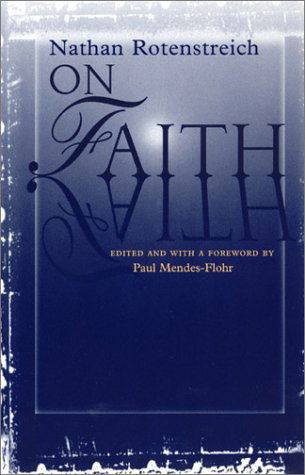 Cover for Nathan Rotenstreich · On Faith (Paperback Book) (1998)